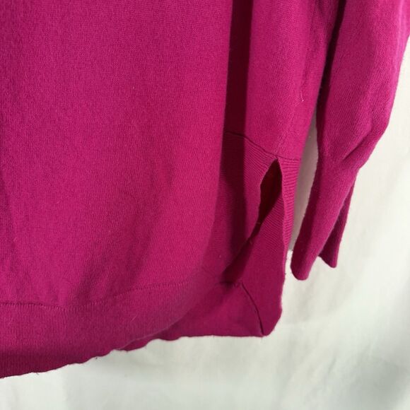 J. Crew Sweater Women's Large Pink Merino Wool Blend Long Sleeve Pullover - Picture 8 of 16